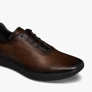 Berluti Shoe Metropolitan Scritto Oxford Brown - US Men Size 8 / Berluti 7 - 벨루티